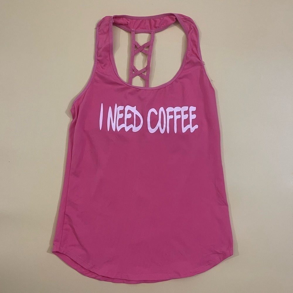 I Need Coffee Active Tank Top - Picture 3 of 7